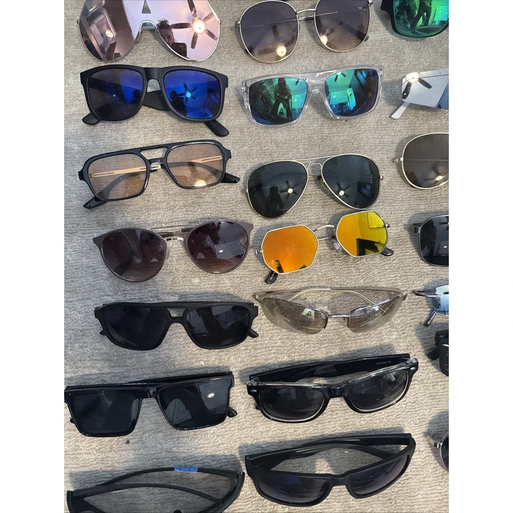 LOT of 64 sunglasses. HUGE  Variety of Styles & Colors- Men's & Women's Limited
